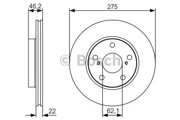 Тормозной диск BOSCH 0986479R97