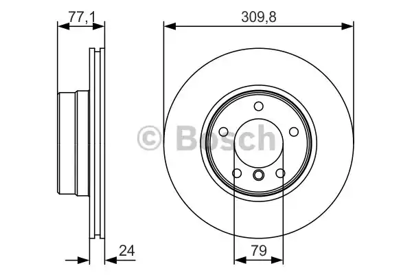 Тормозной диск BOSCH 0986479S29