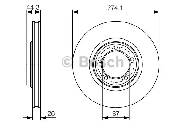 Тормозной диск BOSCH 0986479S79
