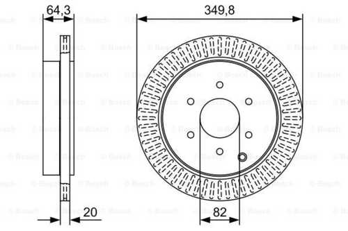 Диск тормозной BOSCH 0986479W46