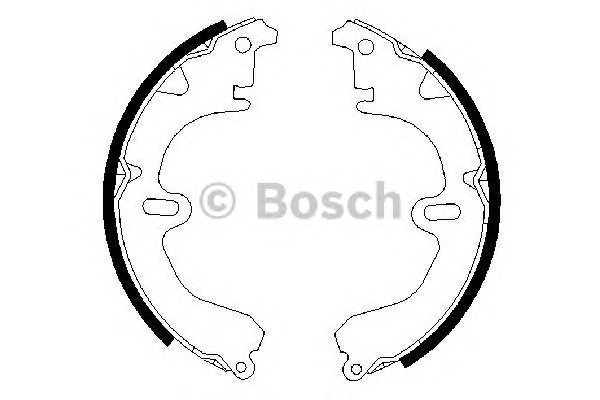 Комплект тормозных колодок BOSCH 0986487203
