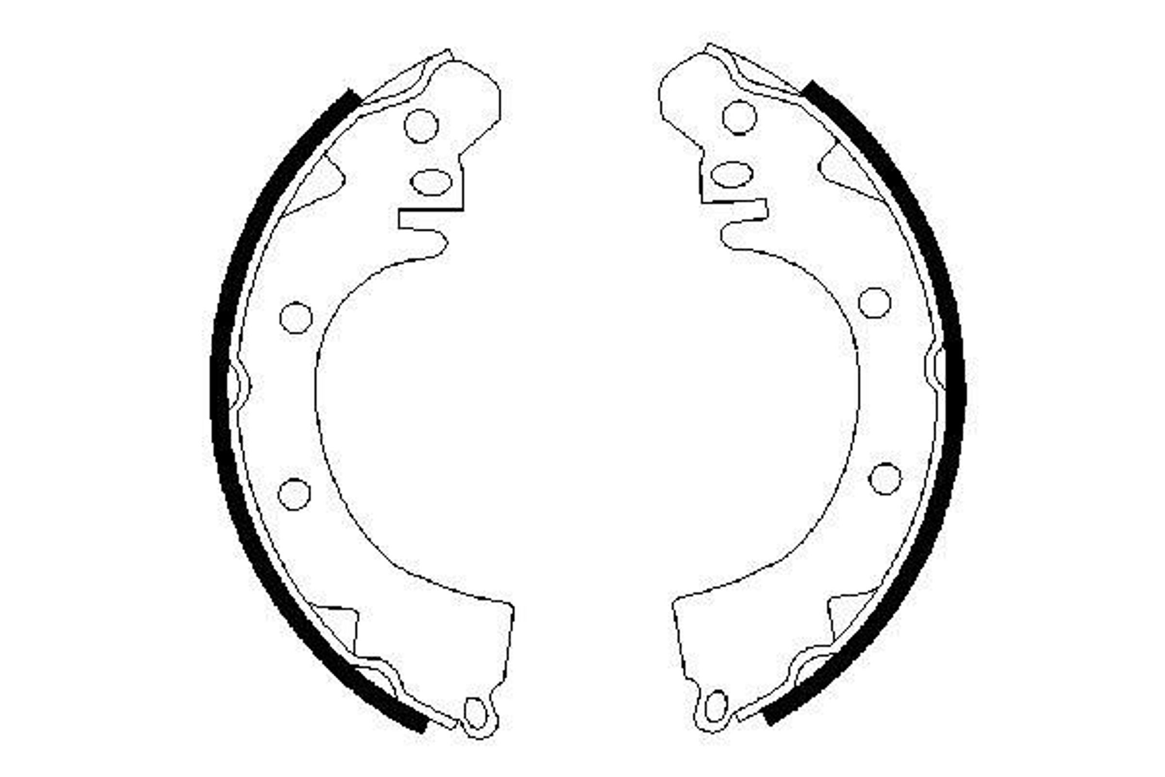 Колодки тормозные барабанные BOSCH 0986487208