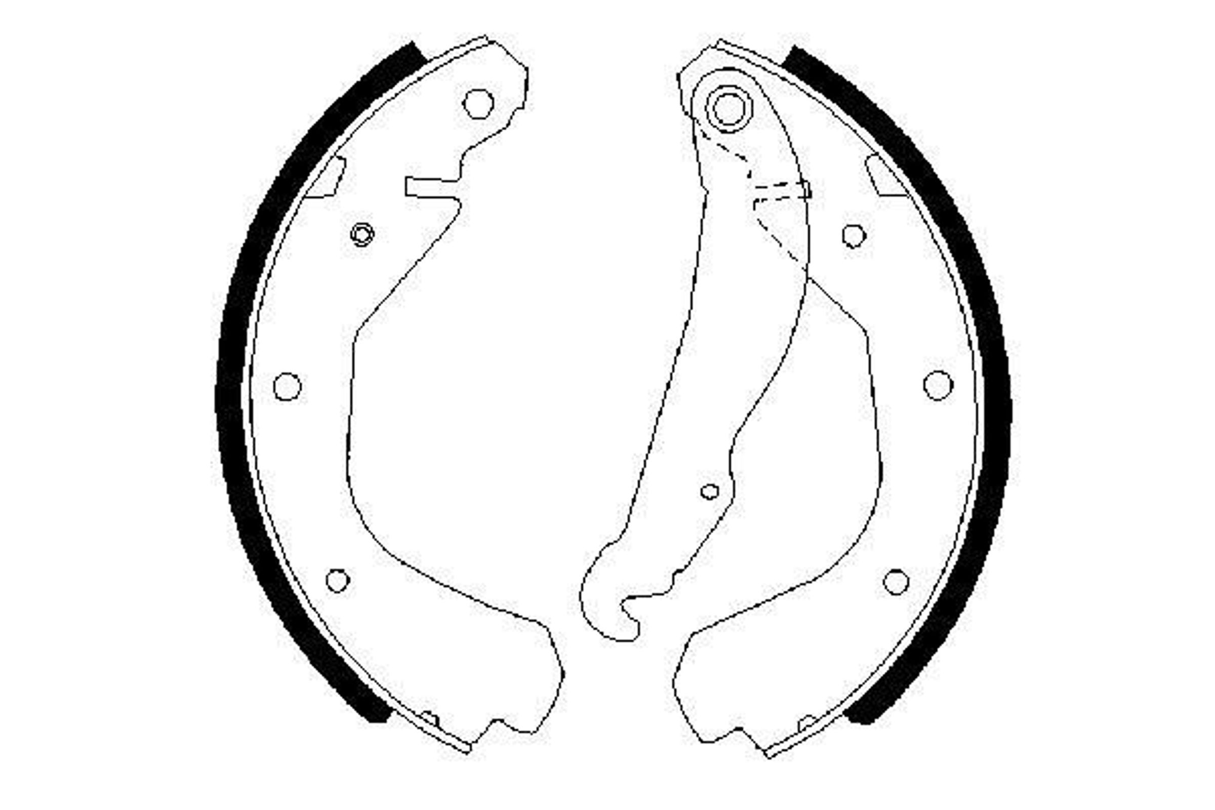Колодки тормозные барабанные BOSCH 0986487213