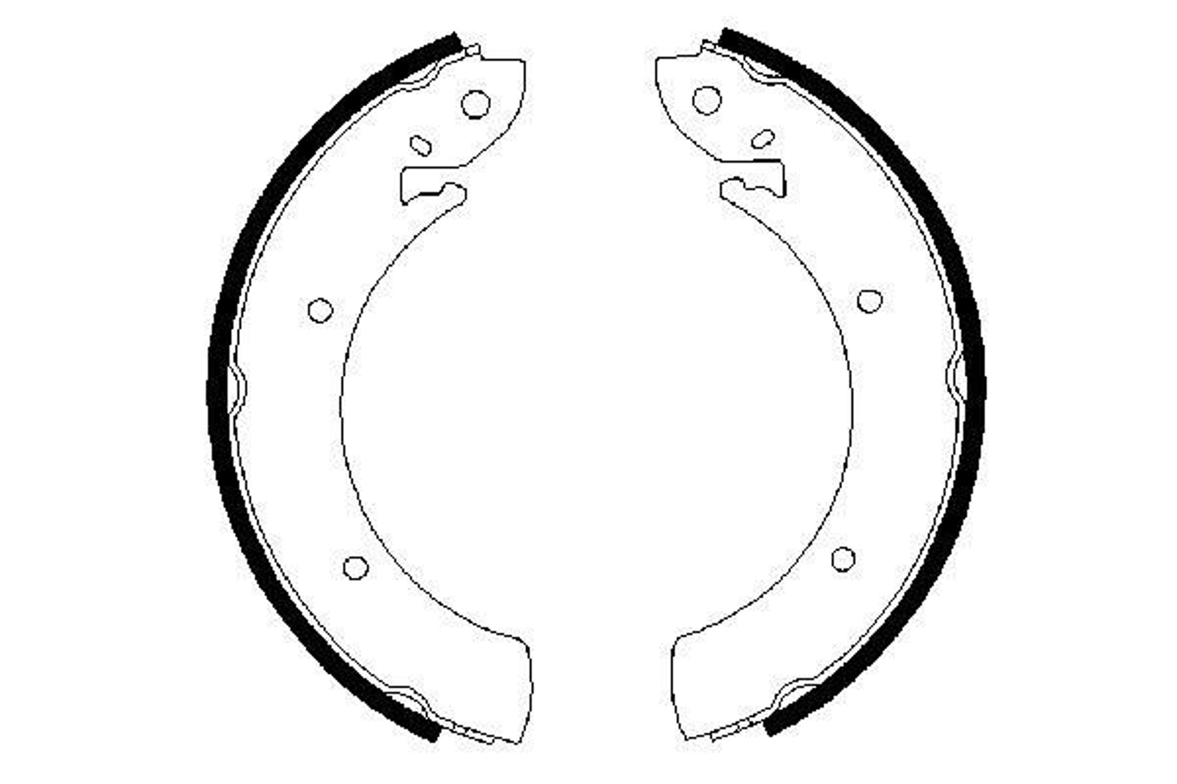 Колодки тормозные барабанные BOSCH 0986487315