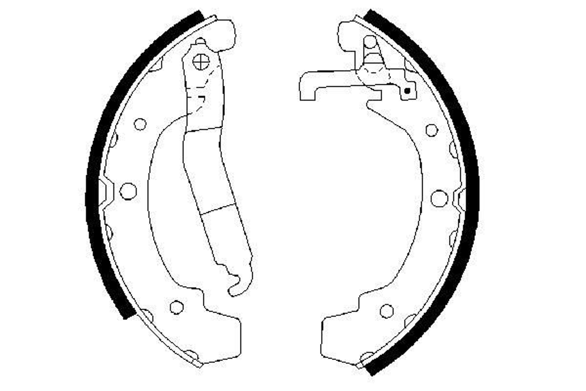 Колодки тормозные барабанные BOSCH 0986487318
