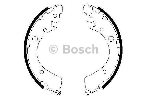 Комплект тормозных колодок BOSCH 0986487323