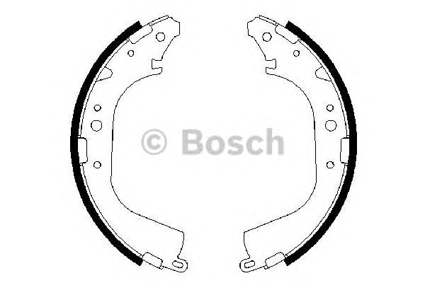Комплект тормозных колодок BOSCH 0986487354