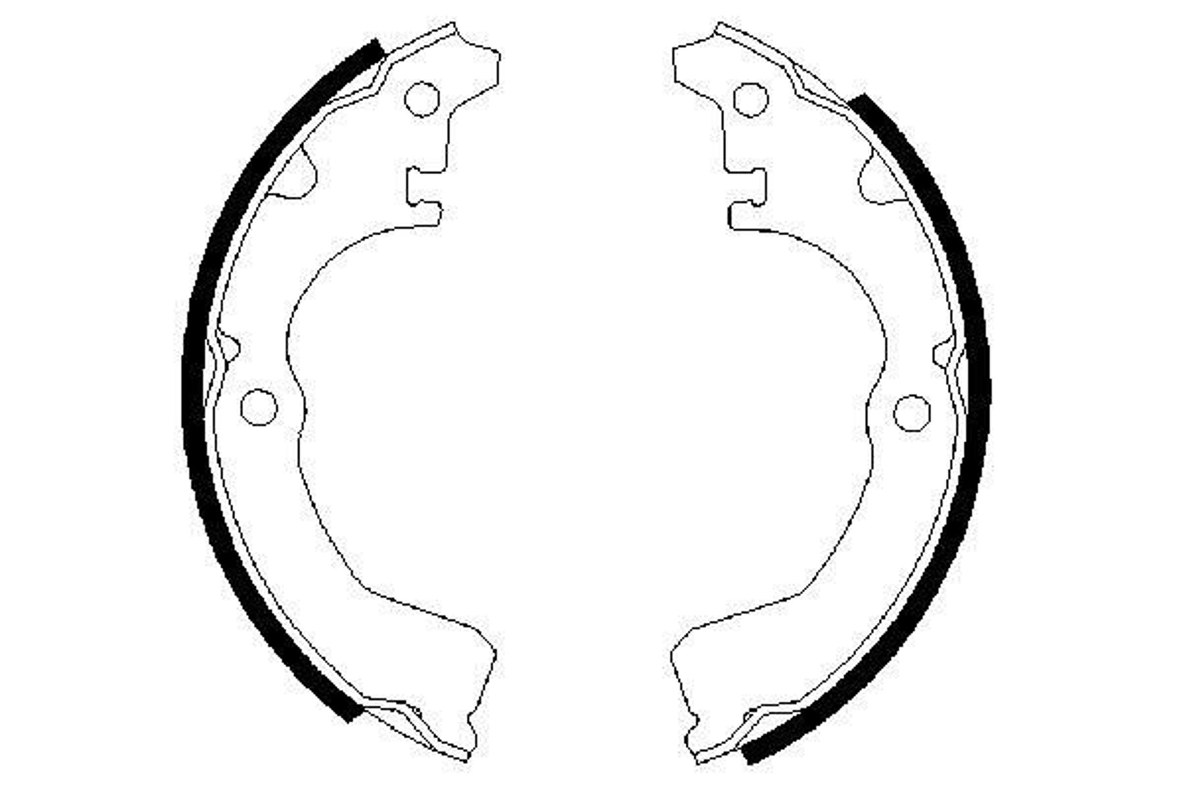 Колодки тормозные барабанные BOSCH 0986487390