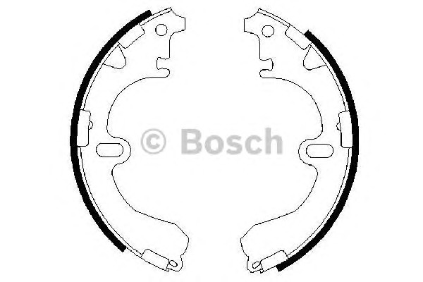Комплект тормозных колодок BOSCH 0986487422
