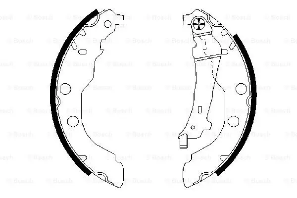 Комплект тормозных колодок BOSCH 0986487549