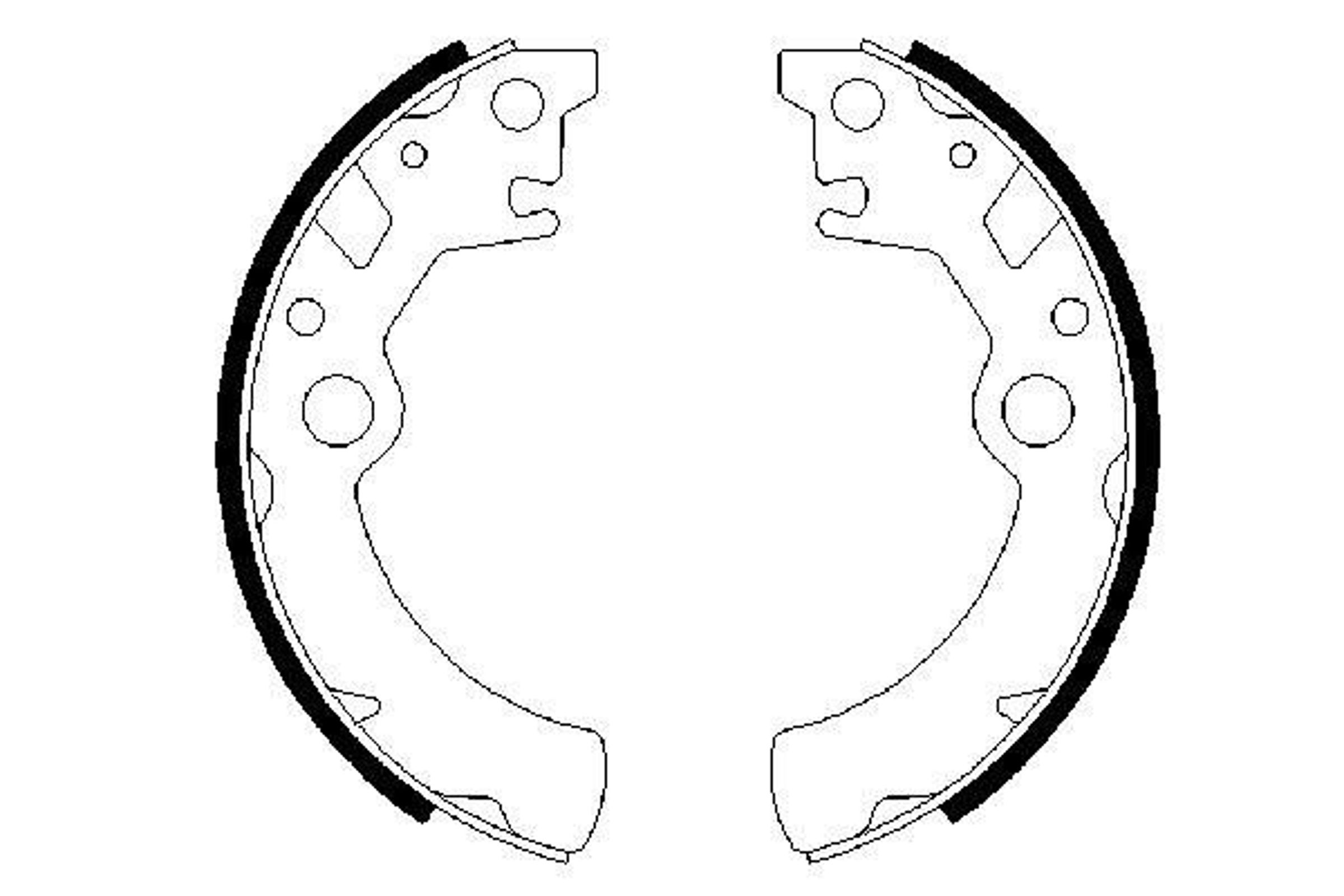 Колодки тормозные барабанные BOSCH 0986487593