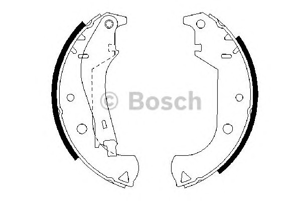 Комплект тормозных колодок BOSCH 0986487626