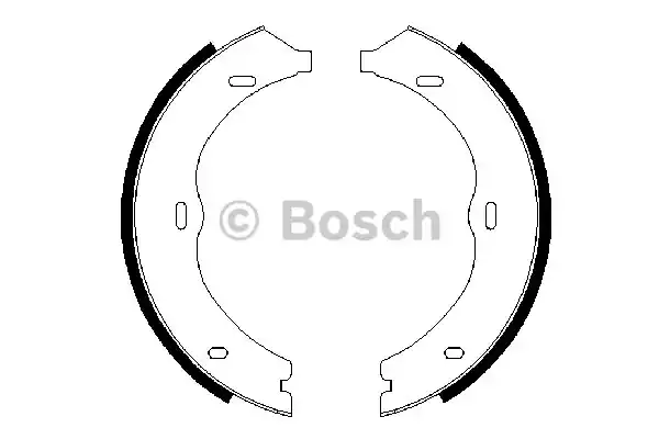Комплект колодок стояночного тормоза BOSCH 0986487718