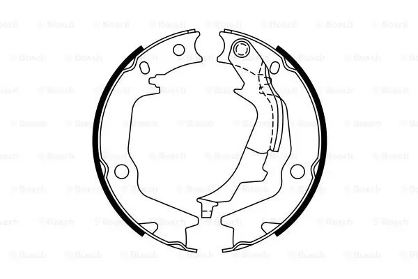 Комплект колодок стояночного тормоза BOSCH 0986487768