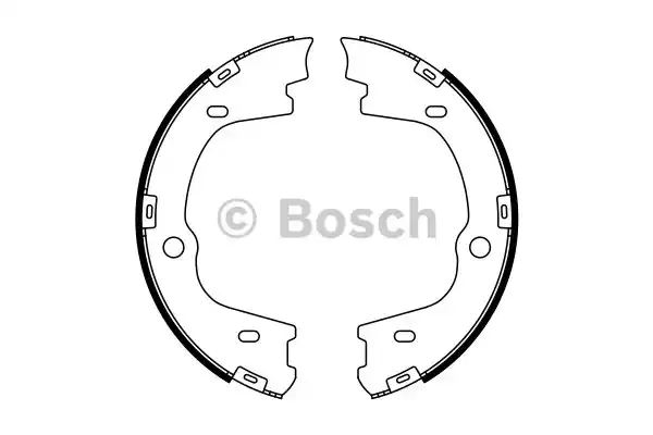 Колодки тормозные барабанные BOSCH 0986487778
