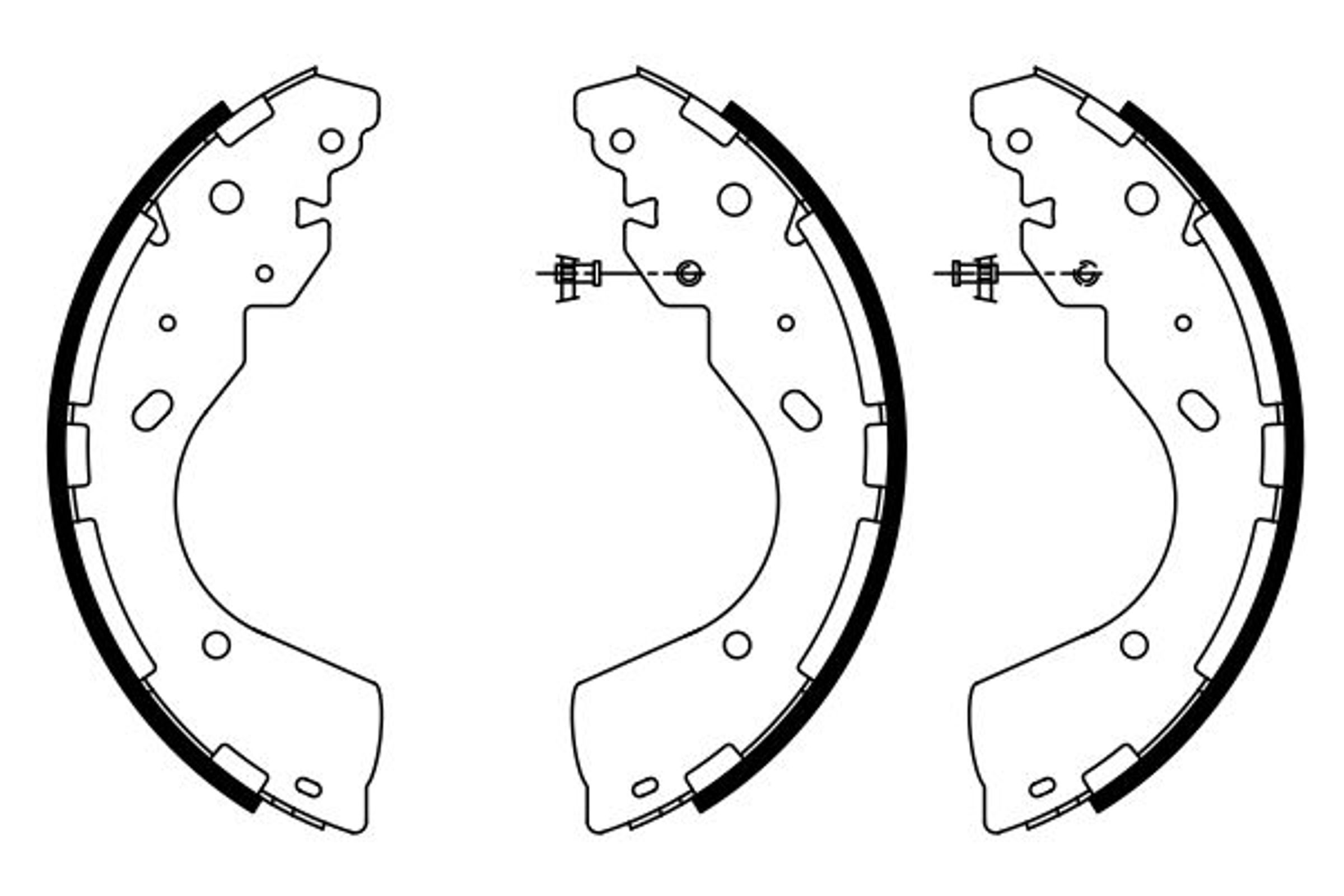Колодки тормозные барабанные BOSCH 0986487922