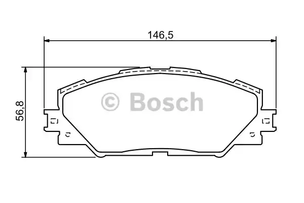 Комплект тормозных колодок дискового тормоза BOSCH 0986494174