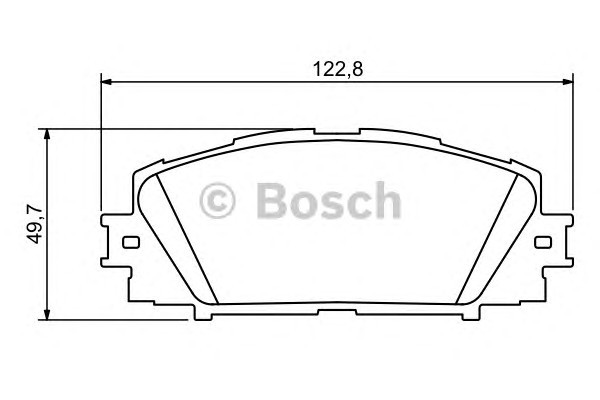 Колодки тормозные дисковые BOSCH 0986494198