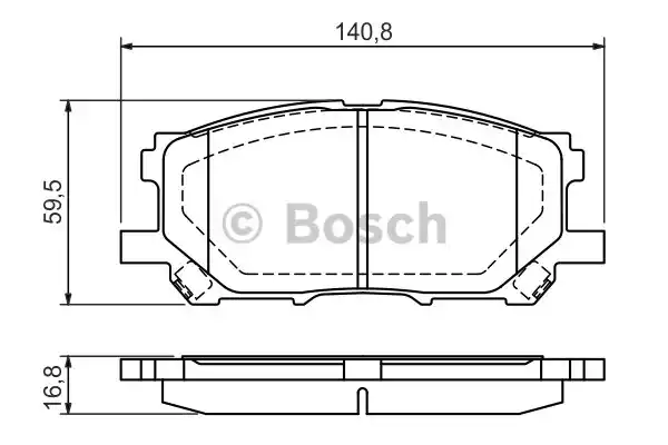 Комплект тормозных колодок дискового тормоза BOSCH 0986494218