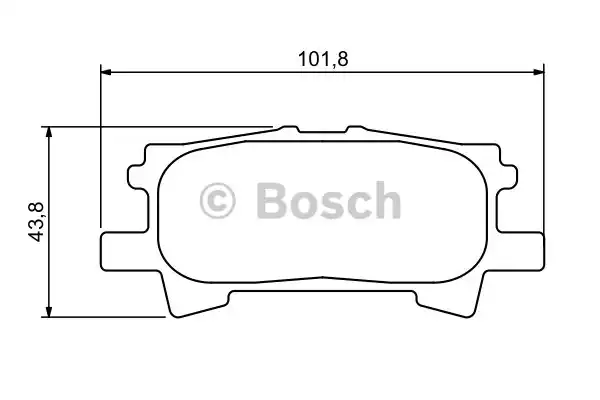 Комплект тормозных колодок дискового тормоза BOSCH 0986494224