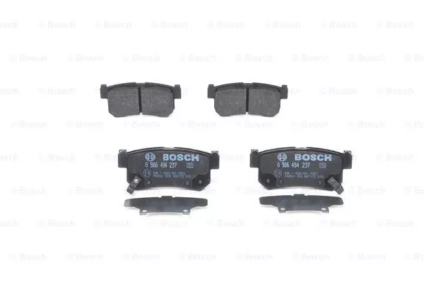 Комплект тормозных колодок дискового тормоза BOSCH 0986494237