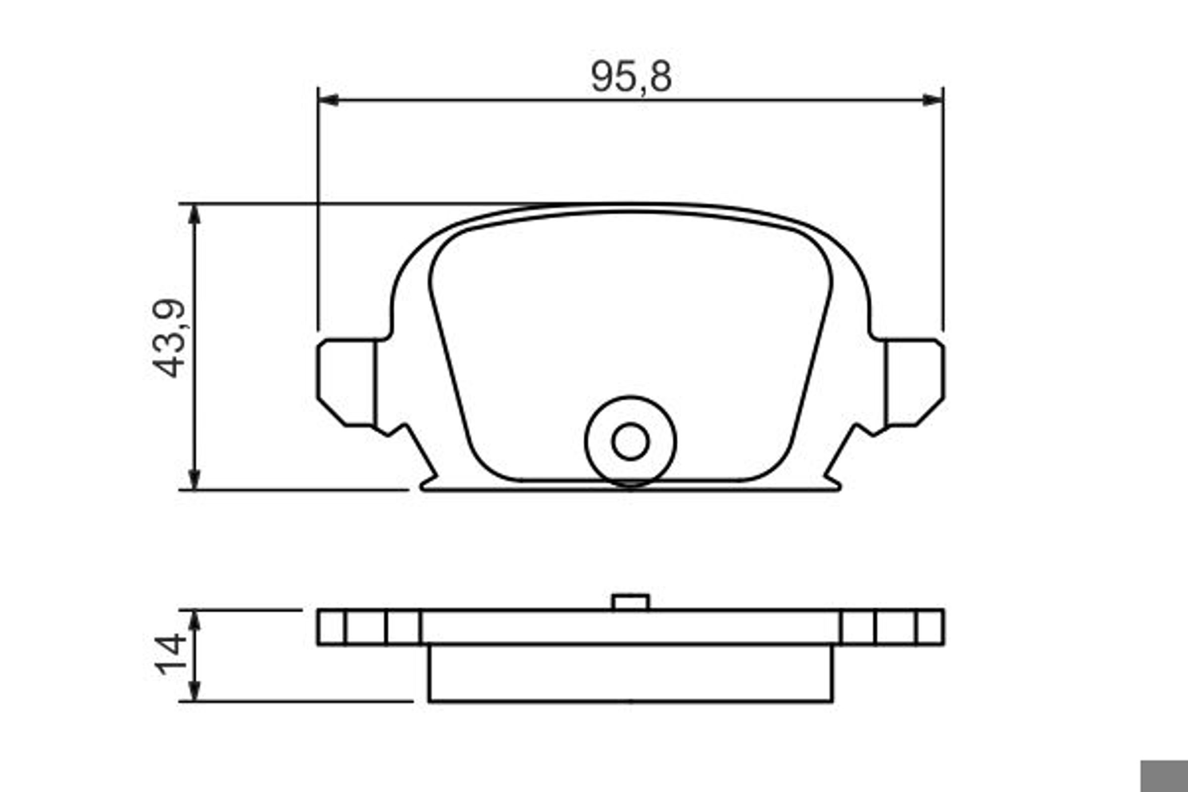 Колодки тормозные дисковые BOSCH 0986494340