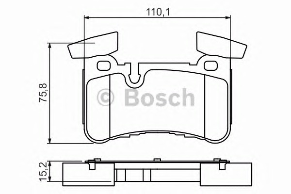Колодки тормозные дисковые BOSCH 0986494411