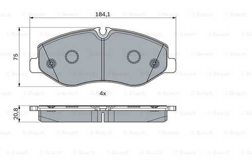 Колодки тормозные BOSCH 0986494914