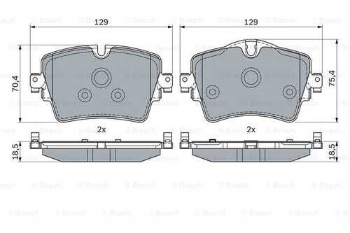 Колодки тормозные дисковые BOSCH 0986494940