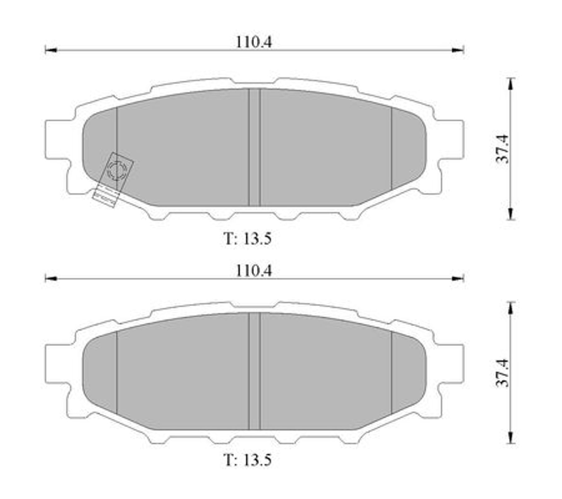 Комплект тормозных колодок дисковый тормоз BOSCH 0986AB1474