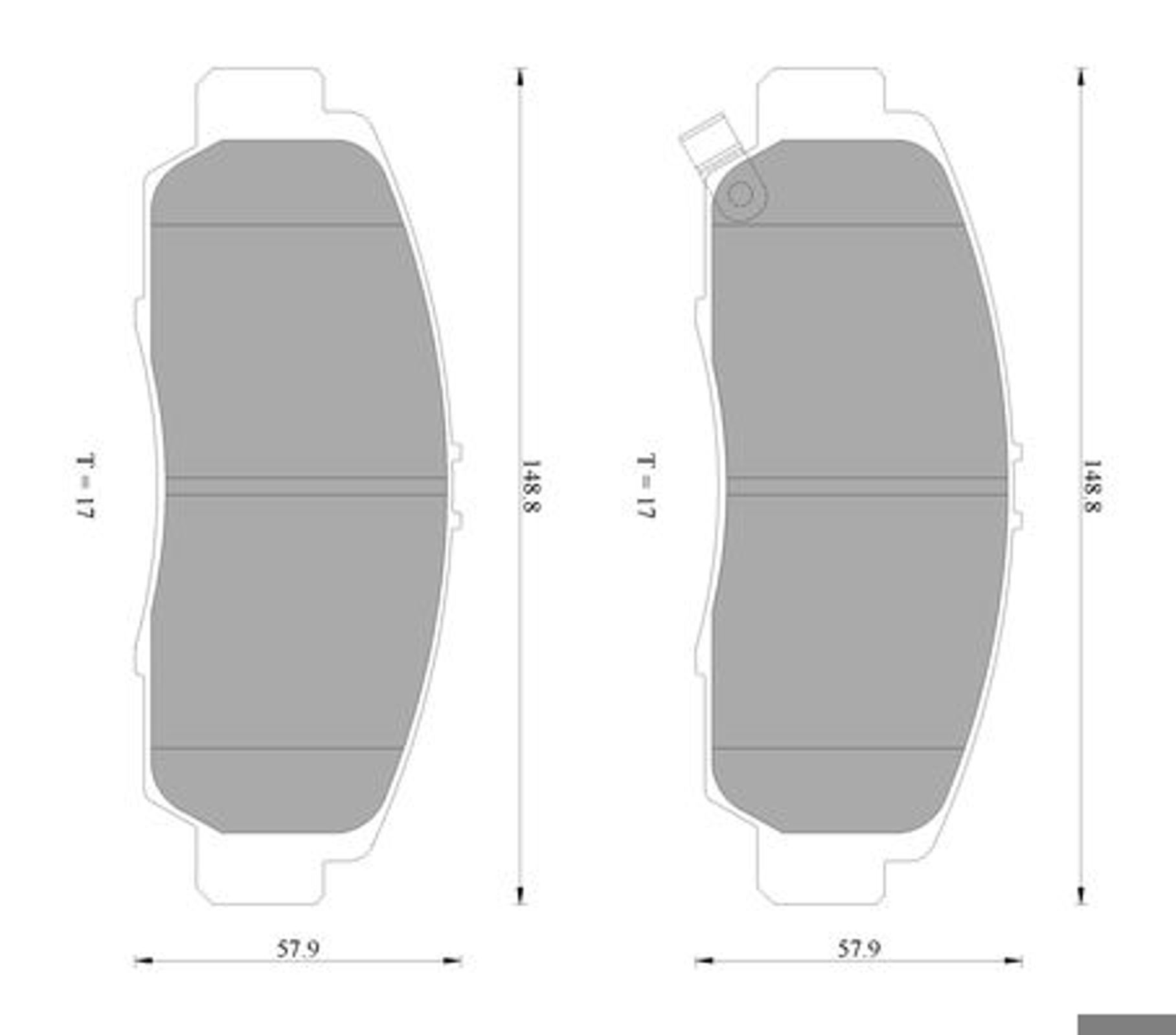 Комплект тормозных колодок дисковый тормоз BOSCH 0986AB2381