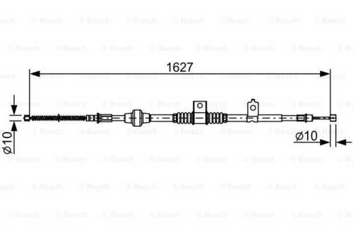 Трос стояночного тормоза BOSCH 1 987 482 518