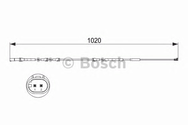 Сигнализатор износ тормозных колодок BOSCH 1987473510