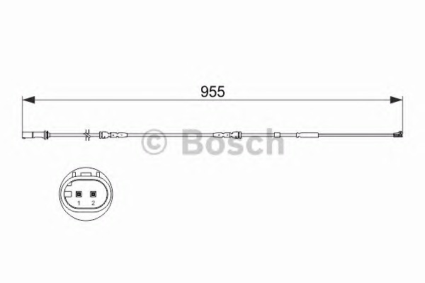 Сигнализатор износ тормозных колодок BOSCH 1987473511
