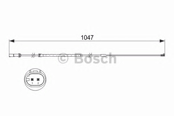 Сигнализатор износ тормозных колодок BOSCH 1987473512