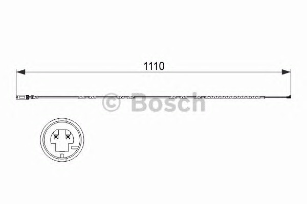 Сигнализатор износ тормозных колодок BOSCH 1987473515