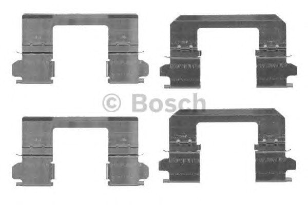 Комплект монтажный тормозных колодок BOSCH 1987474461