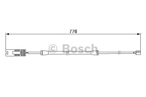 Сигнализатор износ тормозных колодок BOSCH 1987474925