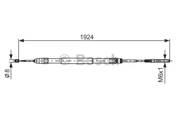 Трос стояночного тормоза BOSCH 1987477693