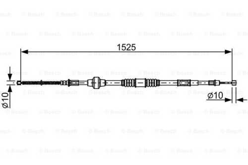 Трос стояночного тормоза BOSCH 1987482534