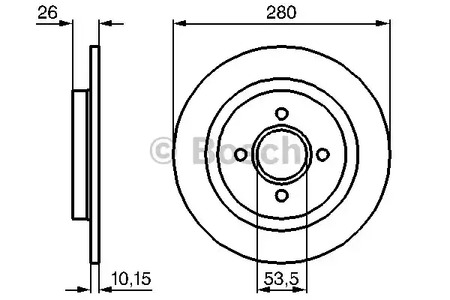 Диск тормозной BOSCH 0 986 479 049