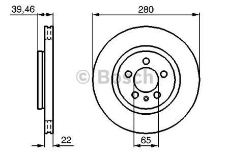 Тормозной диск BOSCH 0 986 479 156