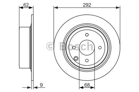 Тормозной диск BOSCH 0 986 479 742