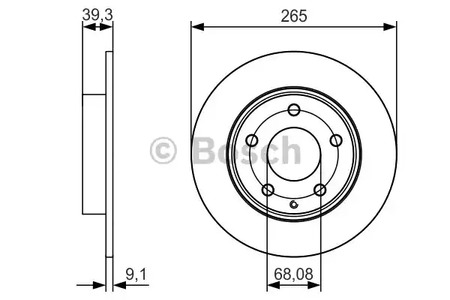 Тормозной диск BOSCH 0 986 479 C26