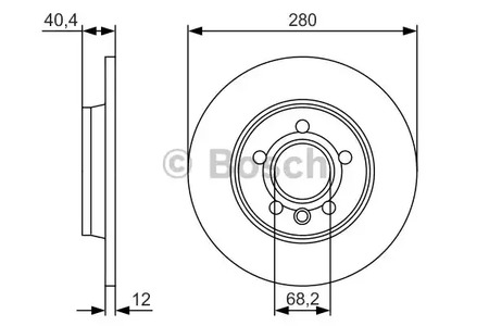 Тормозной диск BOSCH 0 986 479 R91