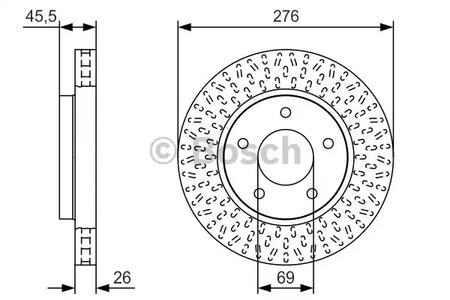 Тормозной диск BOSCH 0 986 479 U40