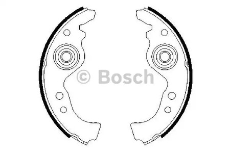 Комплект тормозных колодок BOSCH 0 986 487 030