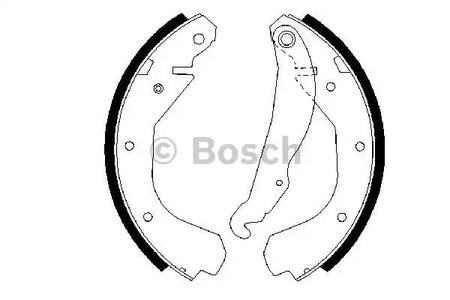 Комплект тормозных колодок BOSCH 0 986 487 199