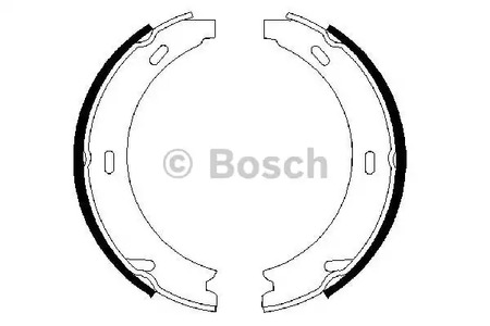 Комплект колодок стояночного тормоза BOSCH 0 986 487 344
