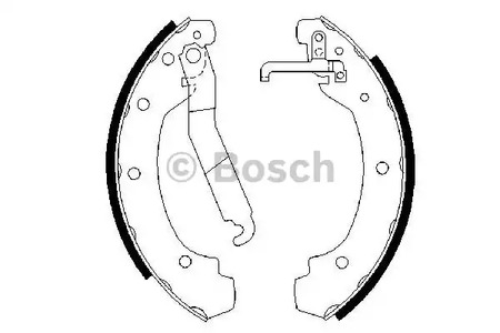 Колодки тормозные барабанные BOSCH 0 986 487 389